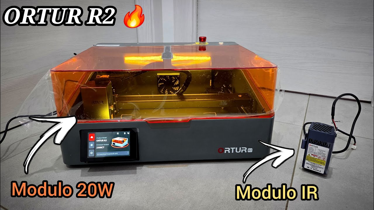 Incisore Laser Diodo 20W + IR 1,3w per Acciaio,acrilico ecc | ORTUR R2 🔥Laser engraver review