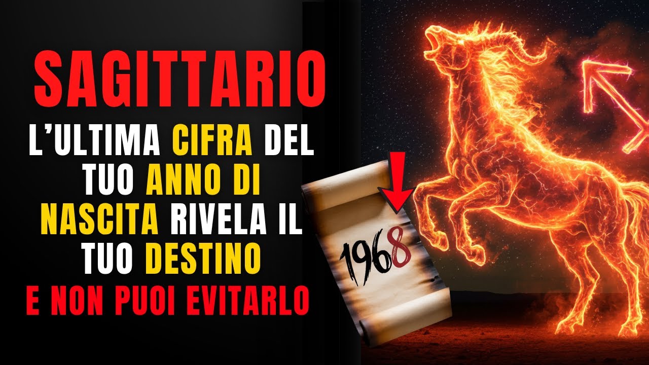 SAGITTARIO, Non Crederai a Ciò che RIVELA l’ULTIMO NUMERO del Tuo Anno di NASCITA!