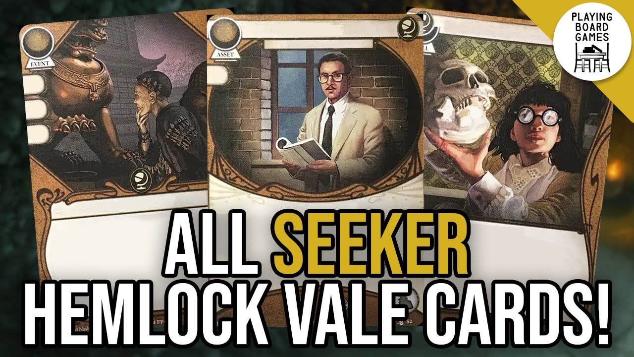 I check out ALL the SEEKER Player Cards from THE FEAST OF HEMLOCK VALE | Arkham Horror