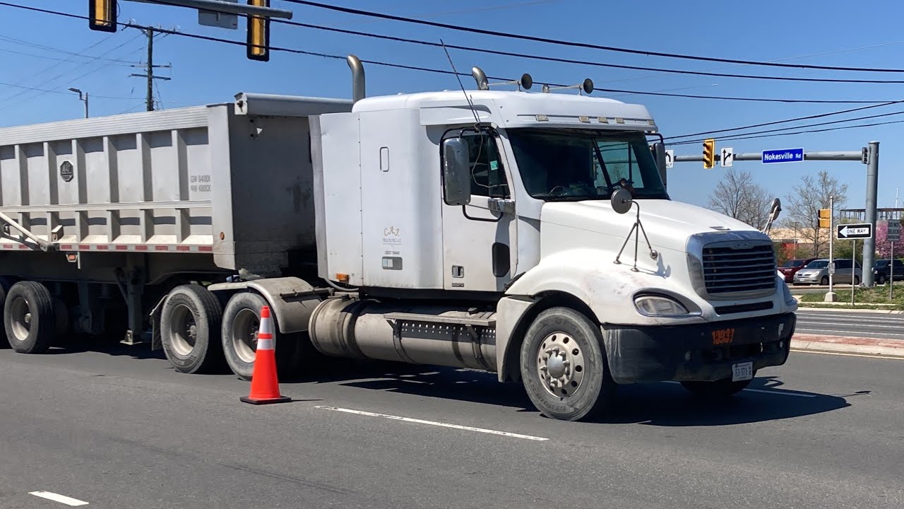 Truckspotting Around Manassas With Many Old Dump Trucks - Featuring CAJ Trucking