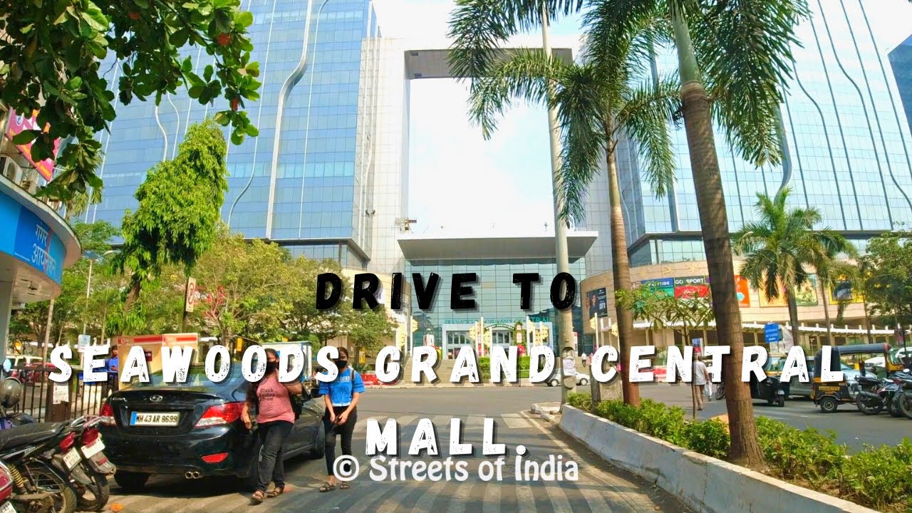 Drive to Seawoods Grand Central Mall from Panvel Via Mumbai Pune Bangalore Highway. Streets of India