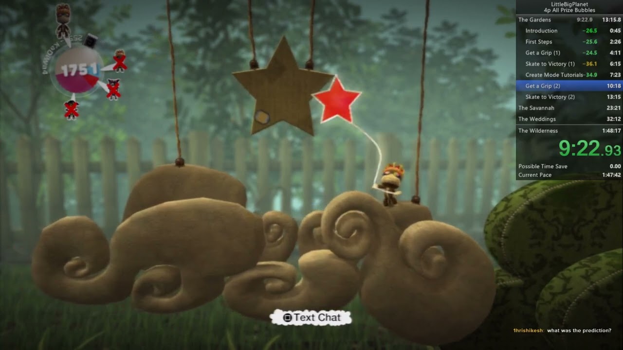 LittleBigPlanet All Prize Bubbles Speedrun (4P) (1:45:14)