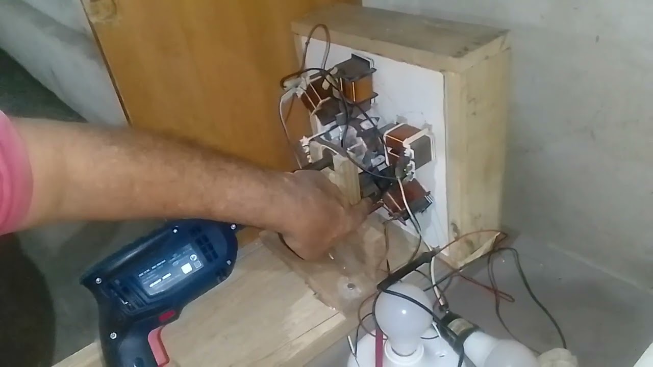 finalizando o vídeo do mini gerador