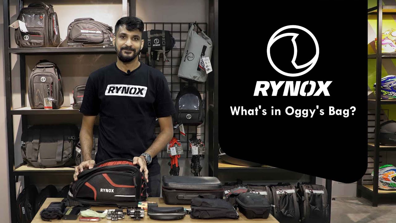 What's in your Bag: With Oggy F and Rynox Magnapod Tank Bag