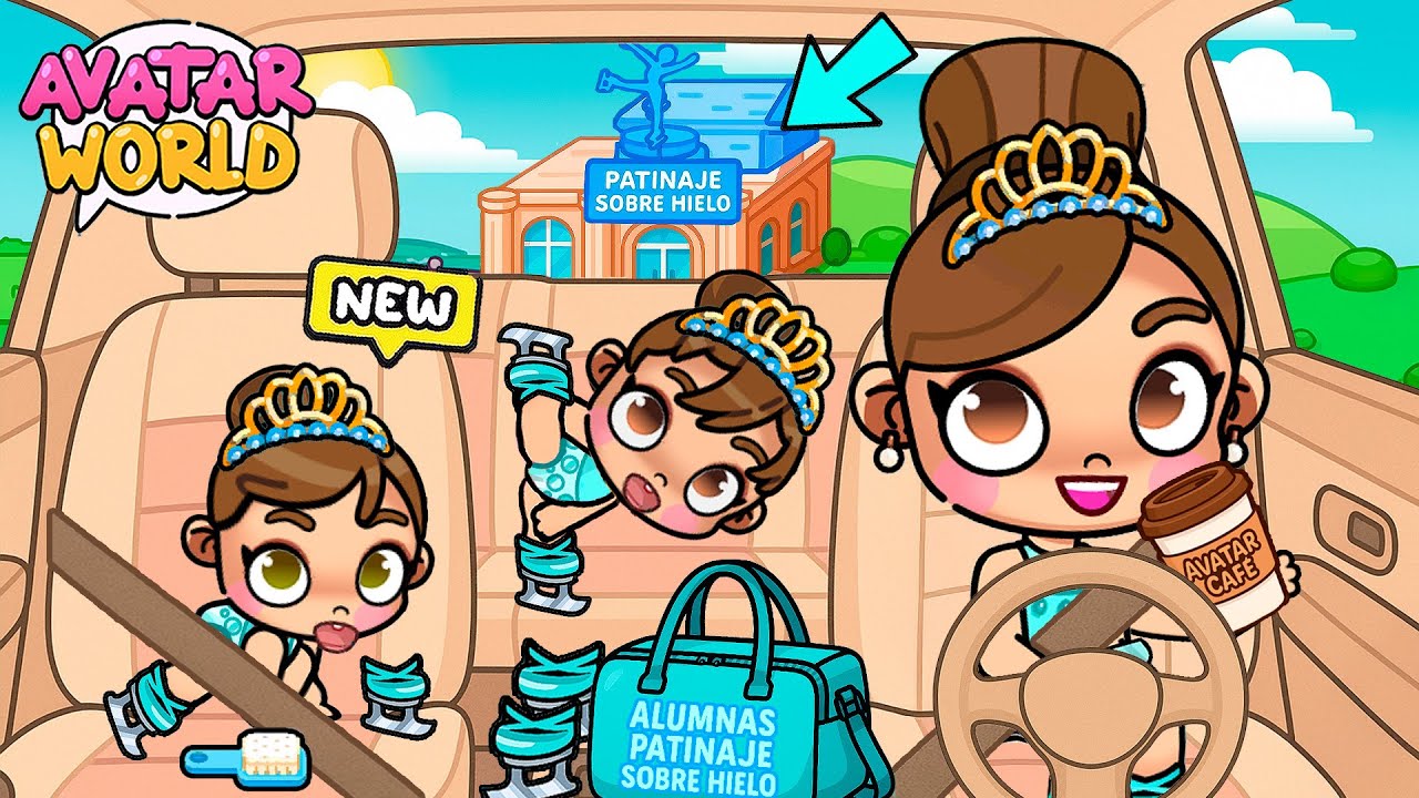 APUNTO a mis Hijas a CLASES de PATINAJE ARTISTICO SOBRE HIELO ⛸️❄️ en Avatar World