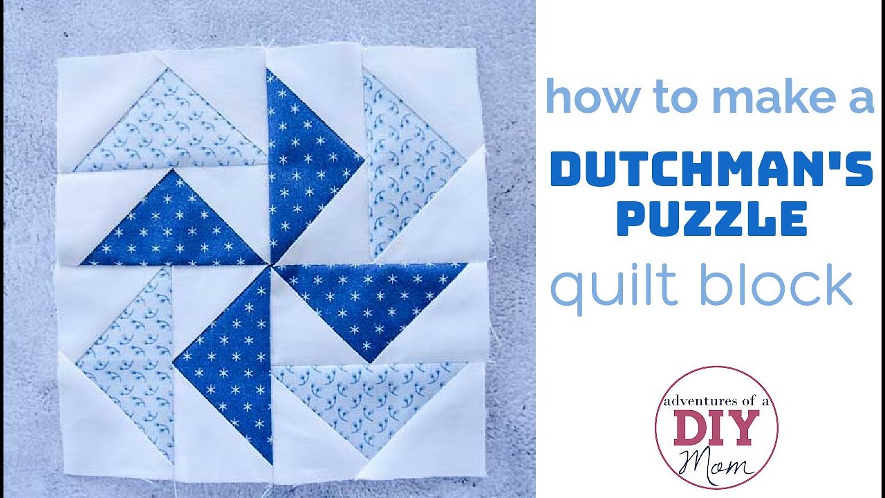 Dutchman's Puzzle Quilt Block Tutorial with EASY Flying Geese Method