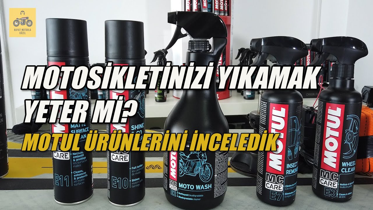 Motosikleti Yıkamak Yeterli mi? | Motul Temizlik Ürünlerini İnceledik