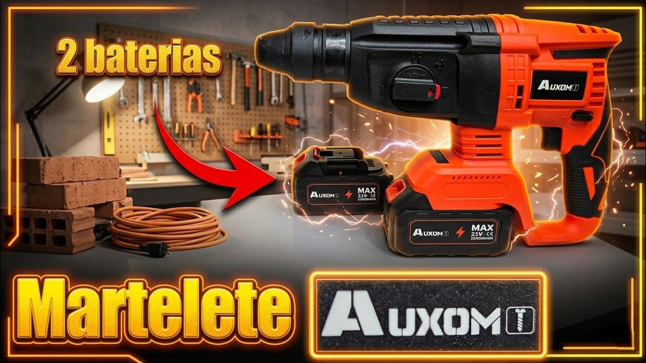 Martelete Auxom Laranja: O Melhor Custo-Benefício abaixo de R$ 300? (Review Completo)