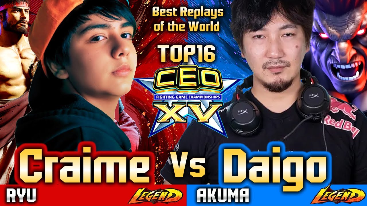 🔥 SF6 CEO 2025 (CRAIME vs Daigo, PUNK)🔥Ryu vs Akuma ▰ Street Fighter 6 Gameplay High Level