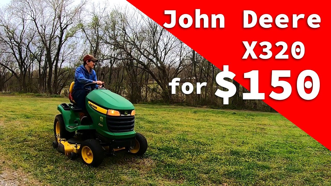I bought this running John Deere X320 for $150! Lawn Mower Find | X320 Flip Pt. 1 | Garage Story