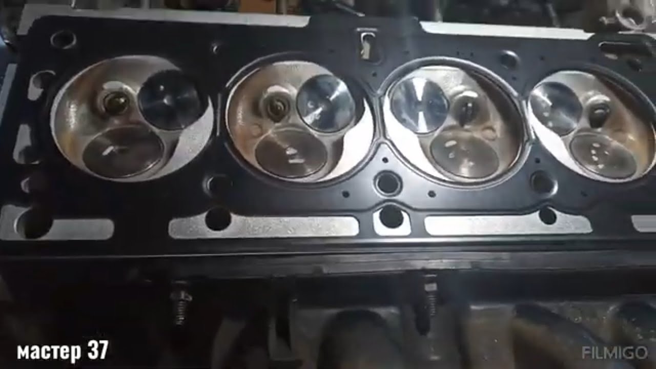 Замена прокладки ГБЦ рено  LOGAN 1,4 1,6