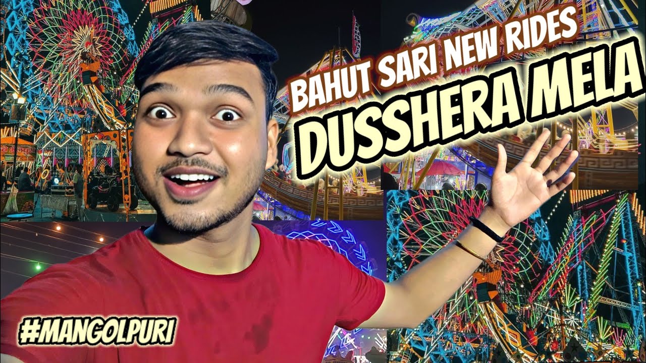 Bahut sari new rides Dusshera mela 2024 | Mangolpuri ramlila medan 2024 Delhi | kalamandir mela 2024