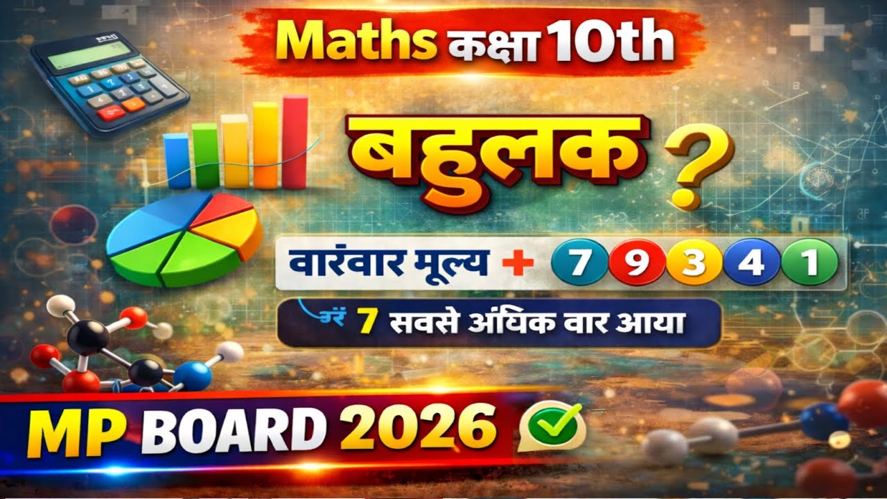 Maths कक्षा 10 | बहुलक | 100% बोर्ड परीक्षा में आएगा | MP Board 2026Maths बहुलक | 100% Important।।📚💯