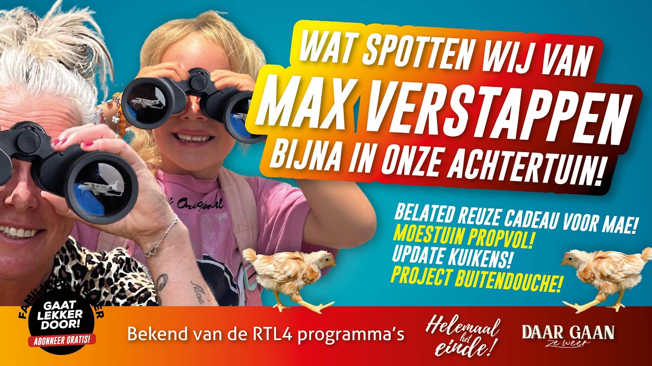 Kijk nou toch! Wat spotten wij van Max Verstappen bijna onze achtertuin?