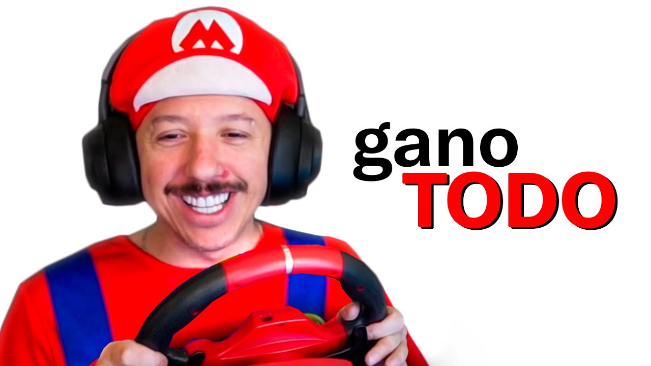 me compro un volante para jugar al Mario Kart (me humillan)
