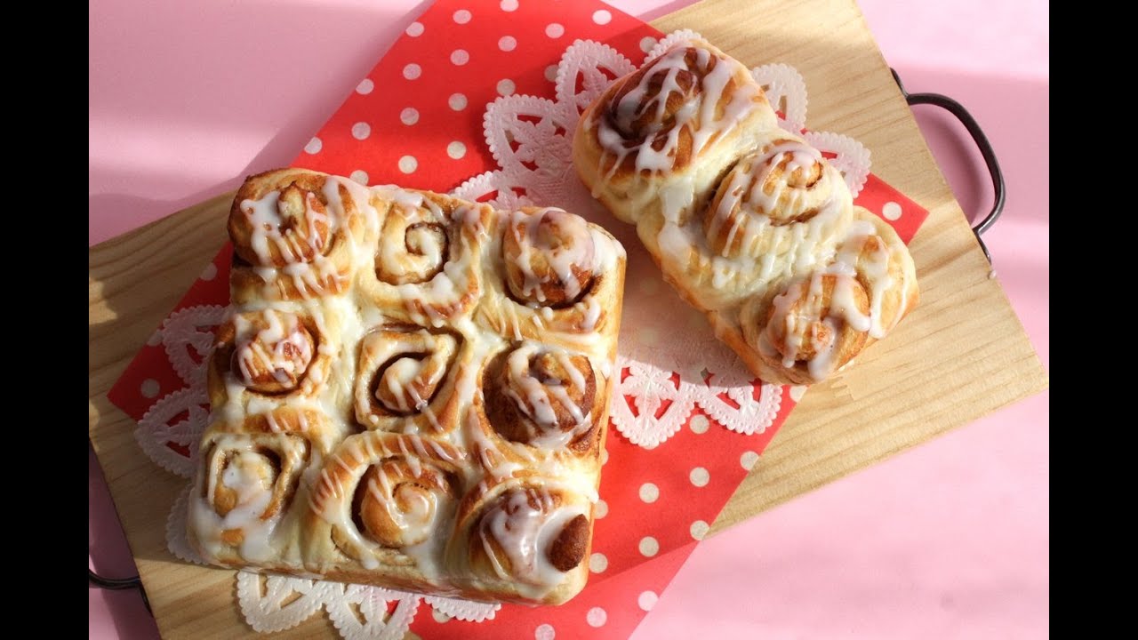 Pull-Apart Bread (cinnamon rolls) シナモンロールちぎりパン ふわふわもっちり!!
