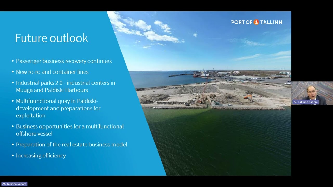 Port of Tallinn's 2025 Q1 and 3 months results webinar