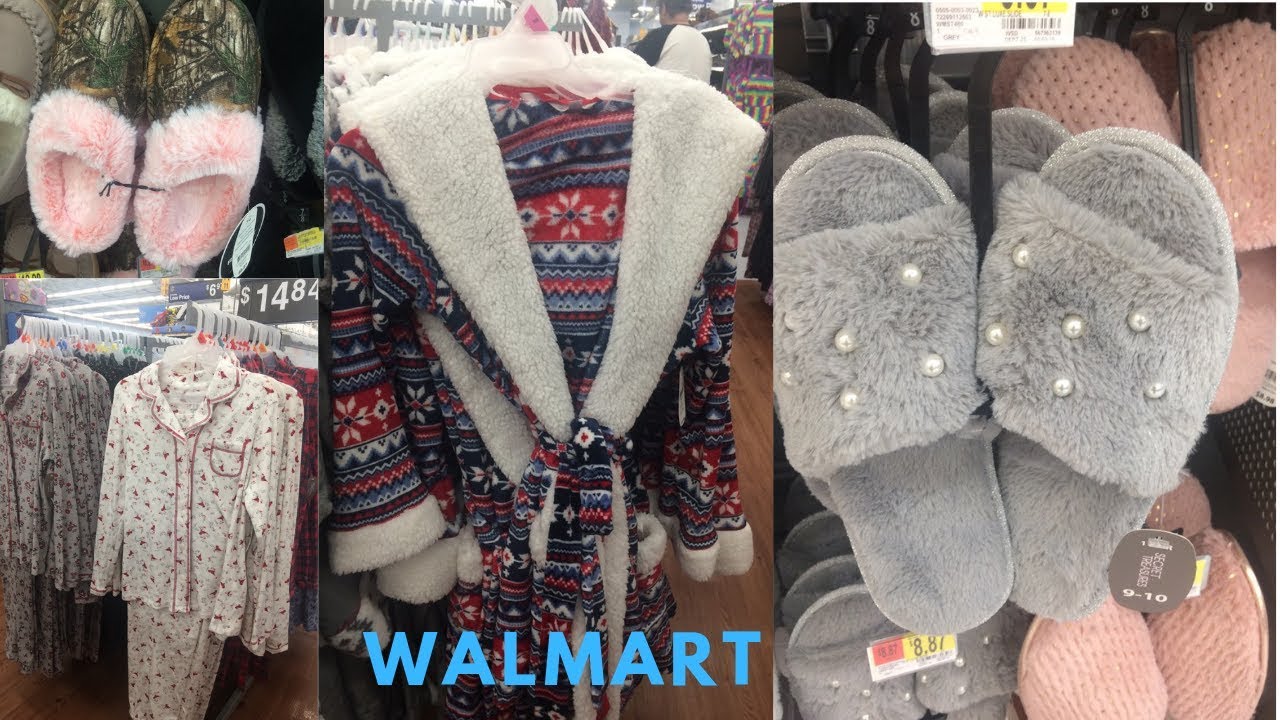 Walmart Winter Loungewear Robes, Pajamas, Nightgowns, House Shoes & More