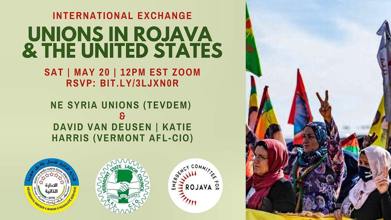Unions in Rojava with Vermont AFL-CIO