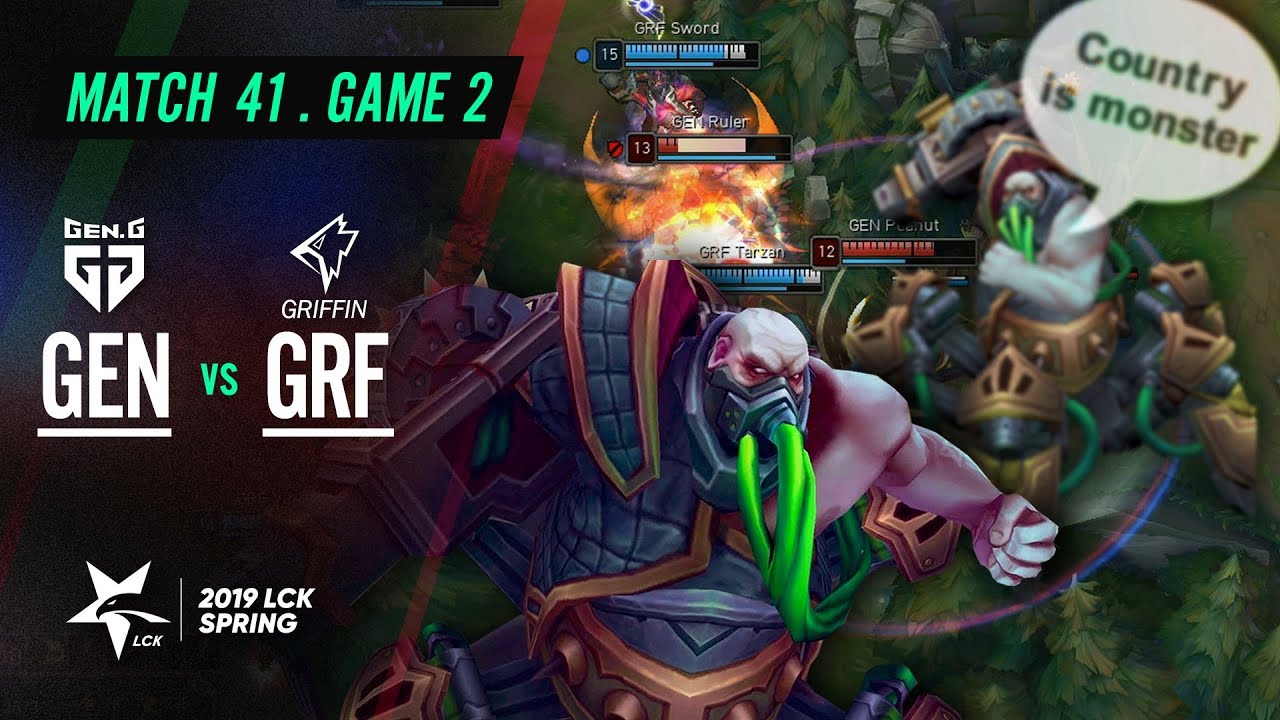 GEN vs GRF Match41 Game2 Highlight | 2019 LCK Spring