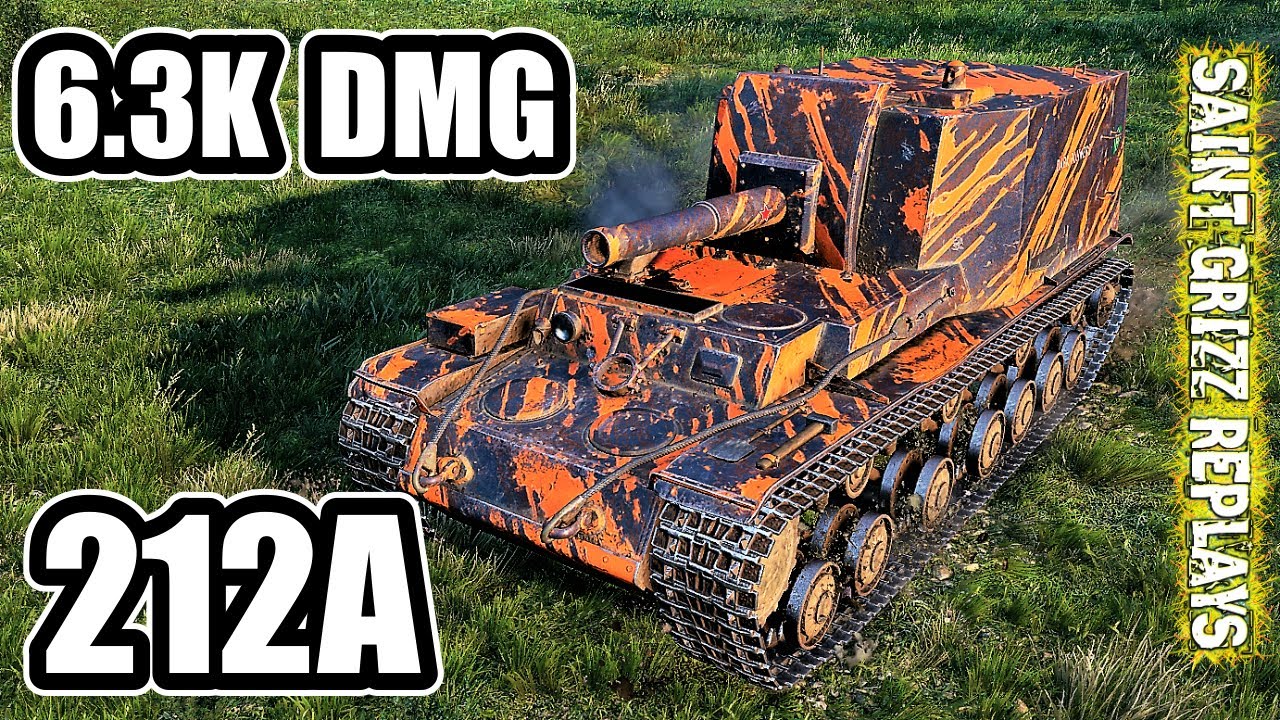 WoT 212A Геймплей &diams; 6.3k Dmg 5 Frags &diams; SPG Arty Review