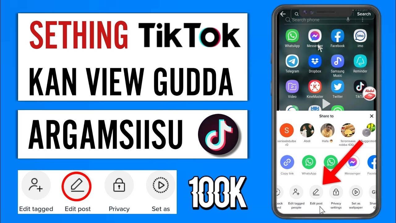 Sething TikTok Kan View Guddaa Argamsiisu