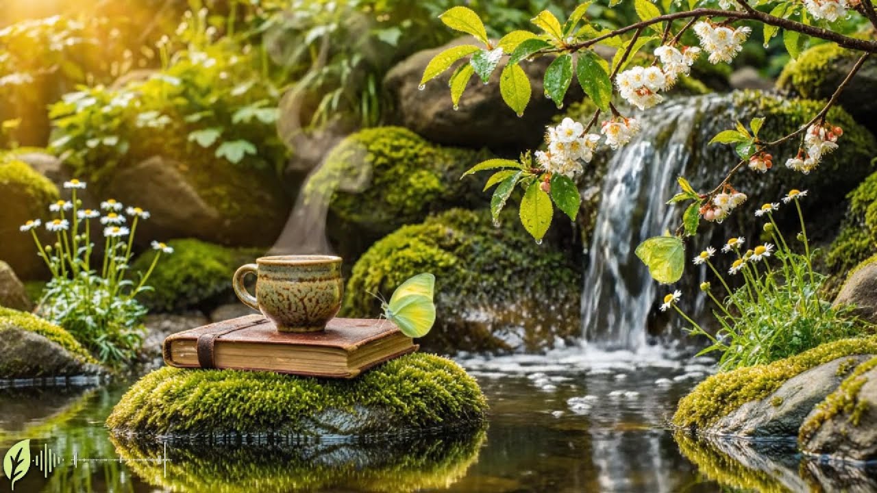Coffee by the Stream☕ | Power Morning |  Soft Music for Gentle Focus, Deep work.
