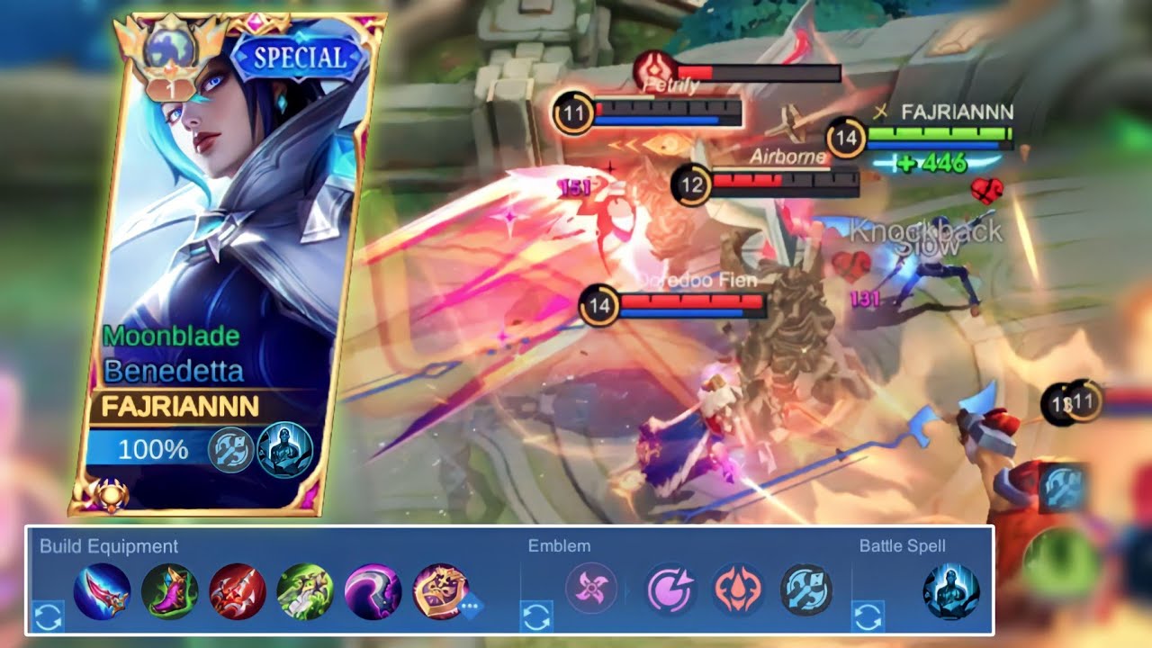 TOP GLOBAL BENEDETTA | CARA ROTASI BENEDETTA EXP | BENEDETTA GAMEPLAY MOBILE LEGENDS