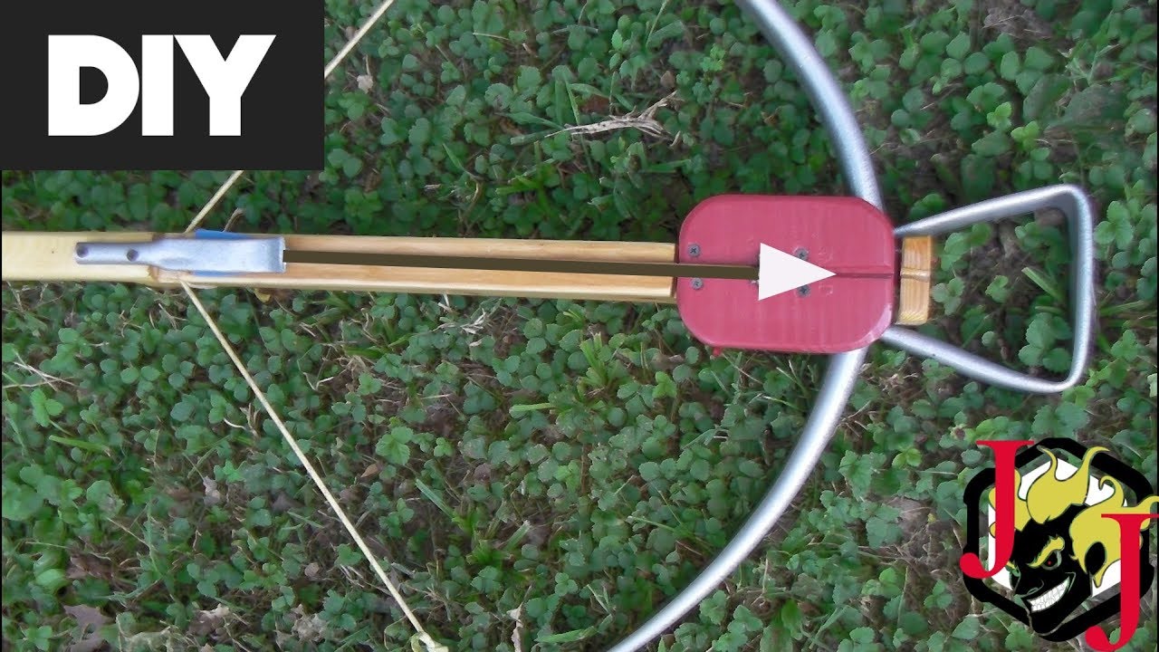Insane DIY PlayButton Crossbow! 100lbs Cheap PVC