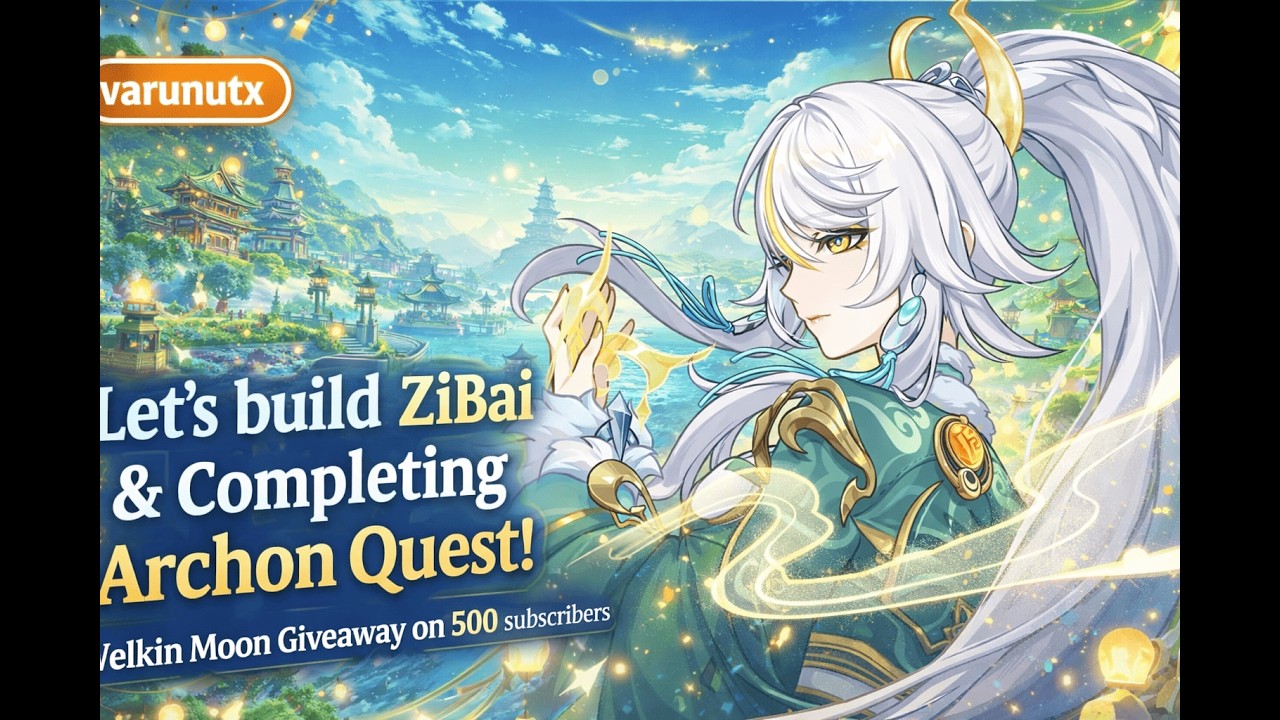 👉 Genshin Impact LIVE 🔥 Zibai Build + Archon Quest Grind