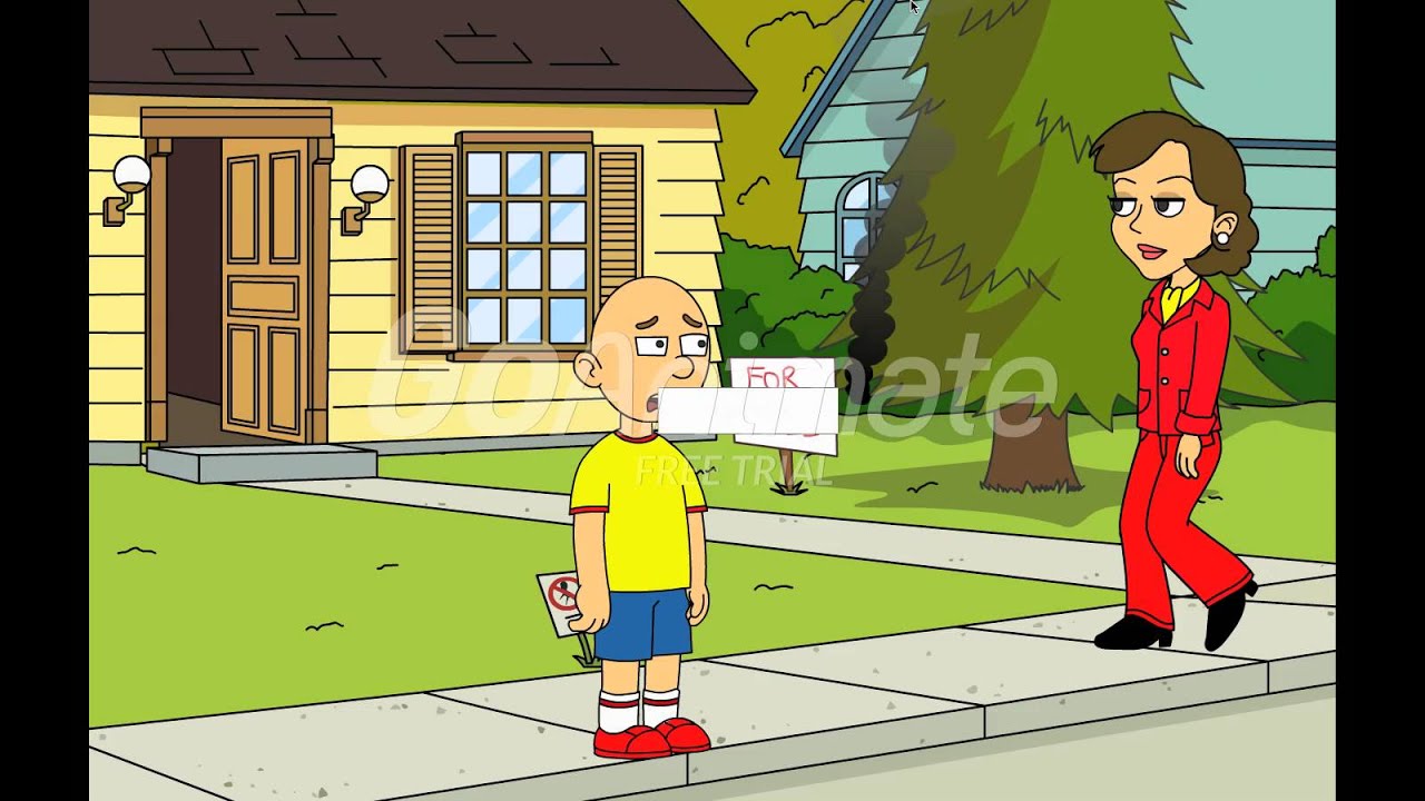 Caillou Smokes a Cigarette