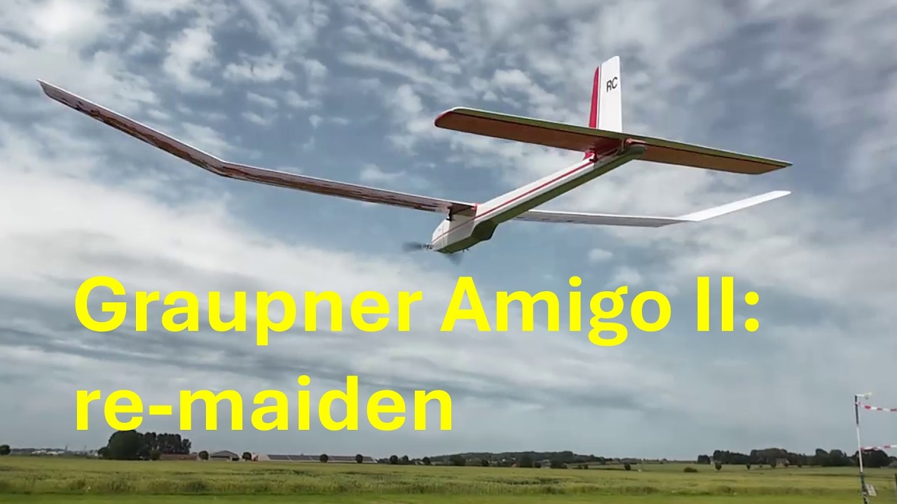 Re-maiden Graupner Amigo II (1971) after restoration.