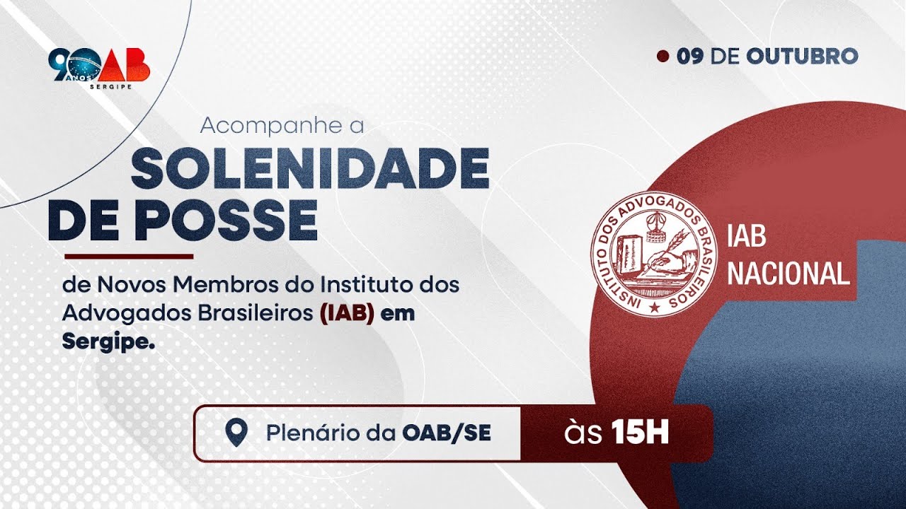 SOLENIDADE DE POSSE DE NOVOS MEMBROS DO IAB EM SERGIPE