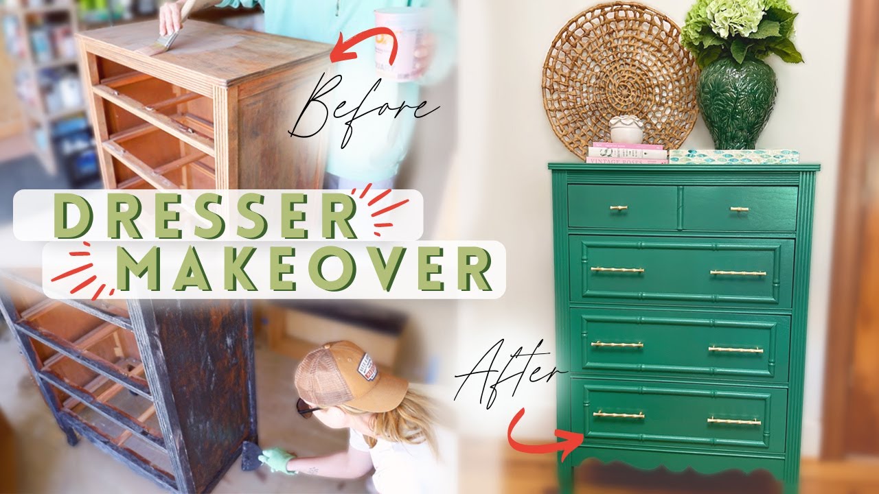 Granny Chic Furniture Makeover! // Beginner DIY Dresser Painting Flip // Before + After