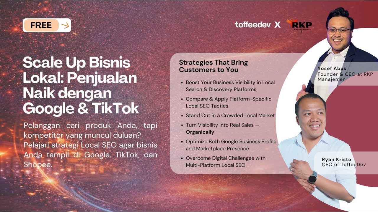 Scale Up Bisnis Lokal: Penjualan Naik dengan Google & TikTok