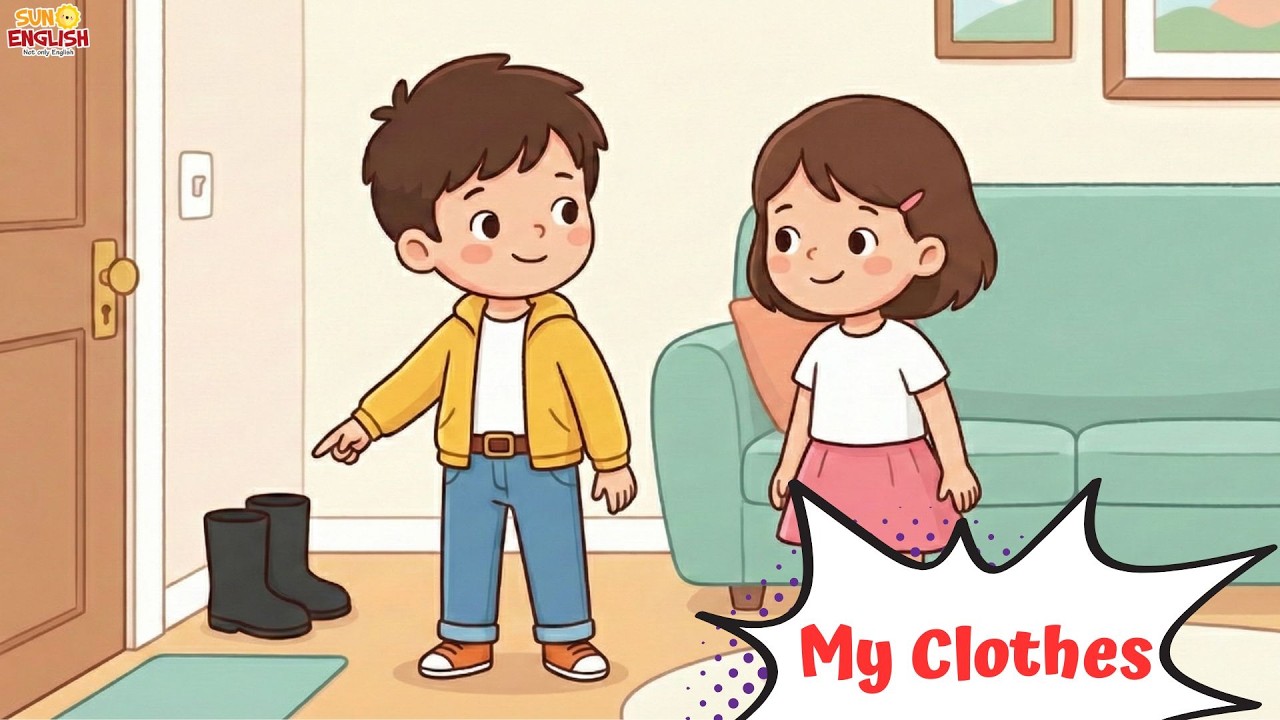My Clothes 👚👖 | Learn Clothes Vocabulary | What Are You Wearing? | English for Kids