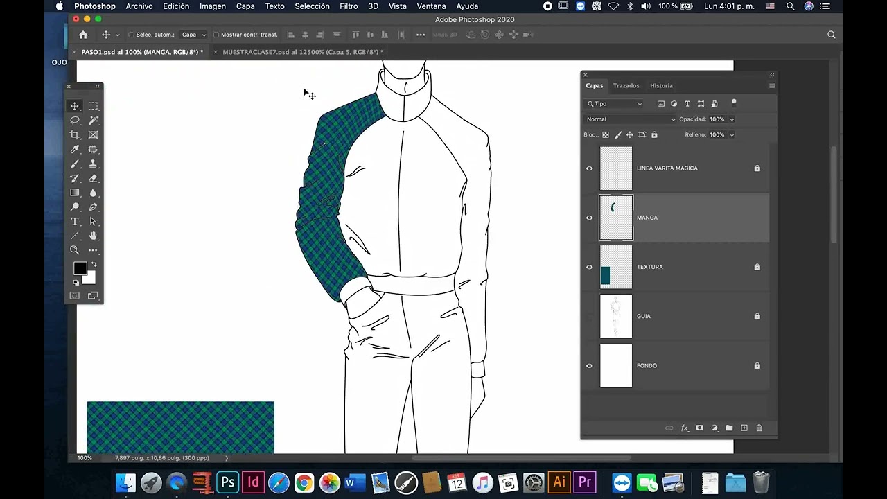 ✅ APLICACION DE TEXTURA ESCOCESA Y DE TEXTURA DE JEAN