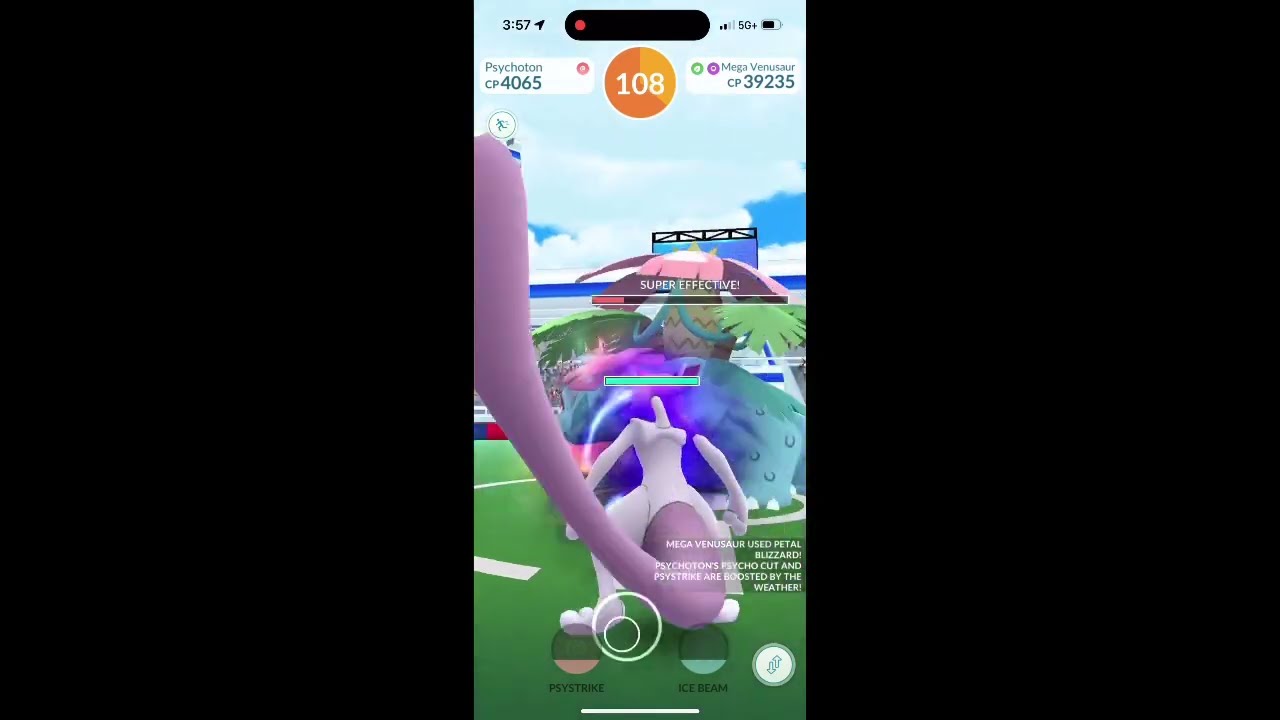 Razor leaf/petal blizzard mega Venusaur super easy solo Pokemon go