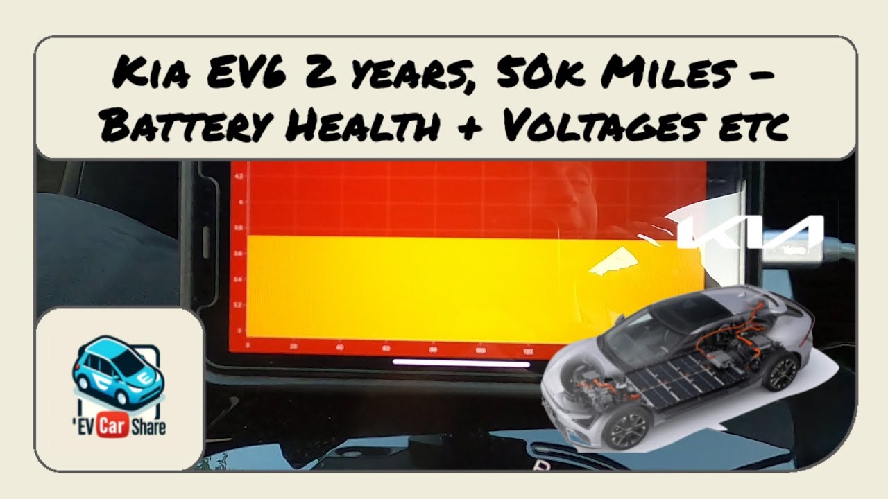 Kia EV6 battery health & cell voltages at 2 years old and over 50,000 miles. Stats. (eGMP Platform)