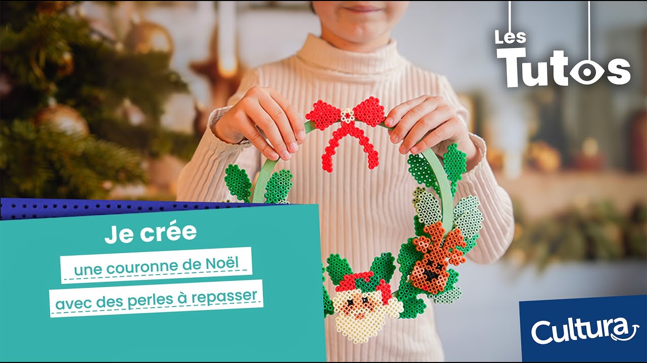 Tuto : Je crée une couronne de Noël avec des perles à repasser