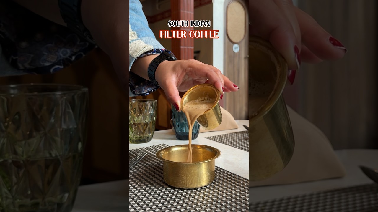 South Indian Filter Coffee | Share with #coffeelovers #youtubeshorts #viral #trending #filtercoffee