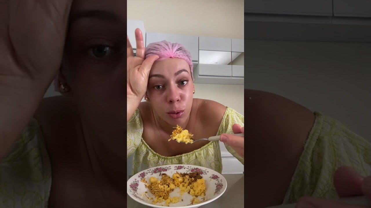 Costela desfiada e cuscuz no café da manhã 