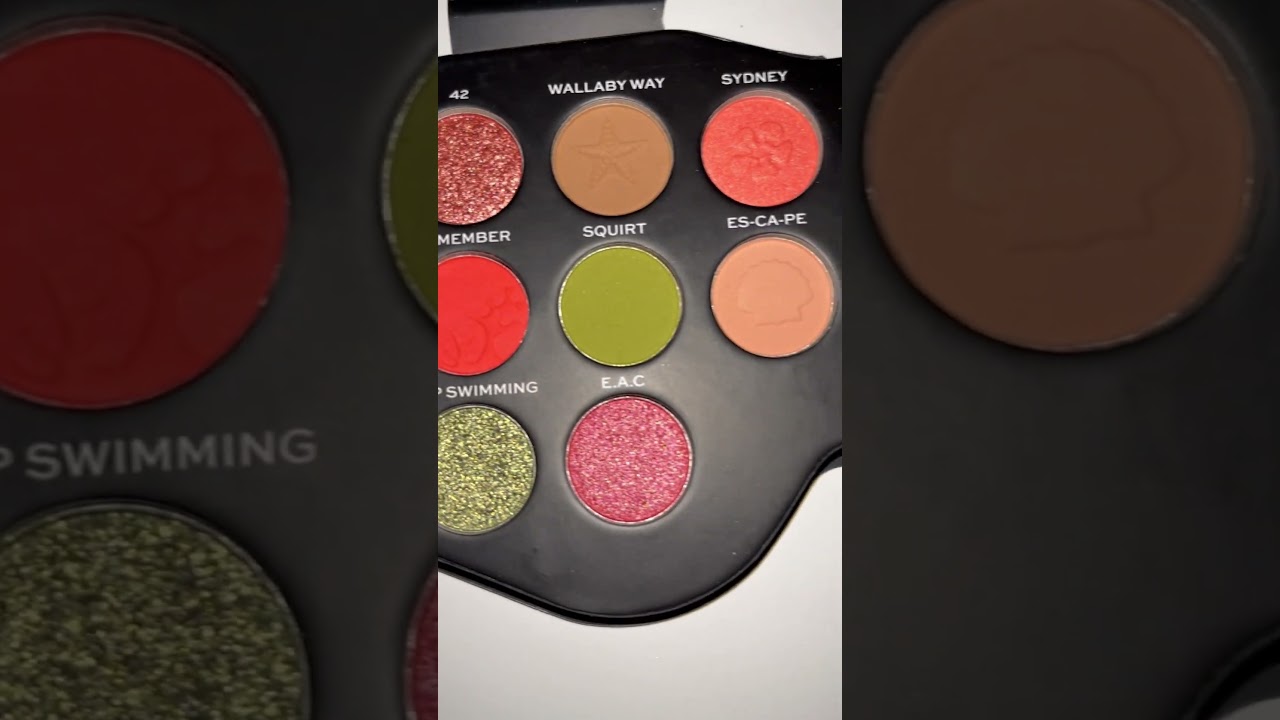 Makeup Revolution x Finding Nemo P. Sherman Palette Swatches 
