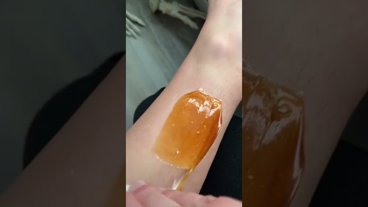 Watch to the end to see the difference this 100% all-natural Sugar wax makes! #sugarmesmooth