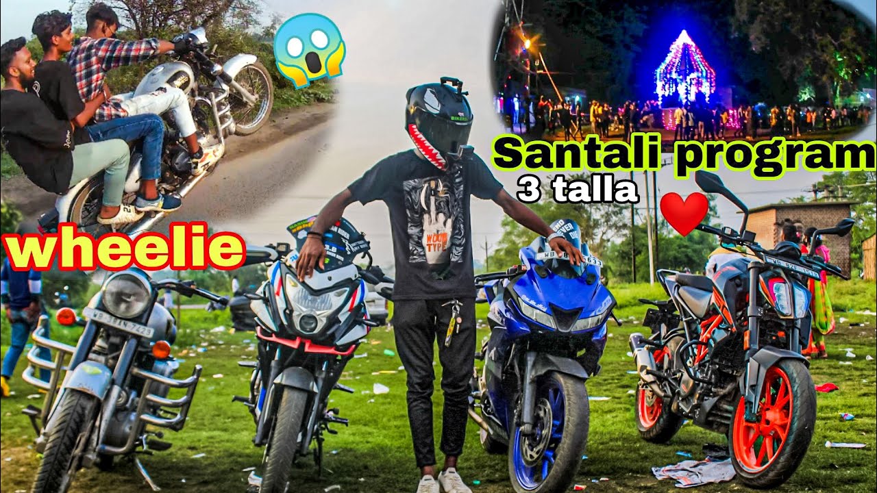 (3talla)||Santali program🥰 se aate waqt 😨 yeh kya Ho Gaya 😱|| bullet-vs-virus ||#volg #viral #biker