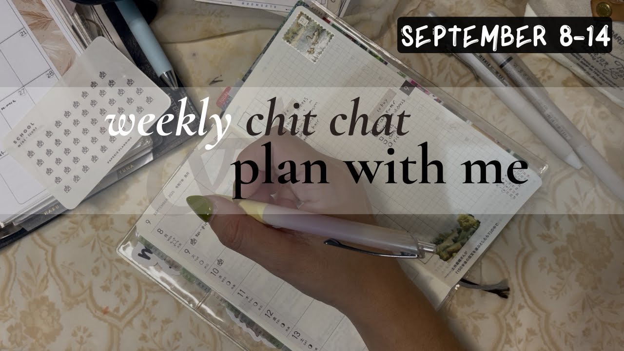 hobonichi weeks plan with me | september 8-14 2025