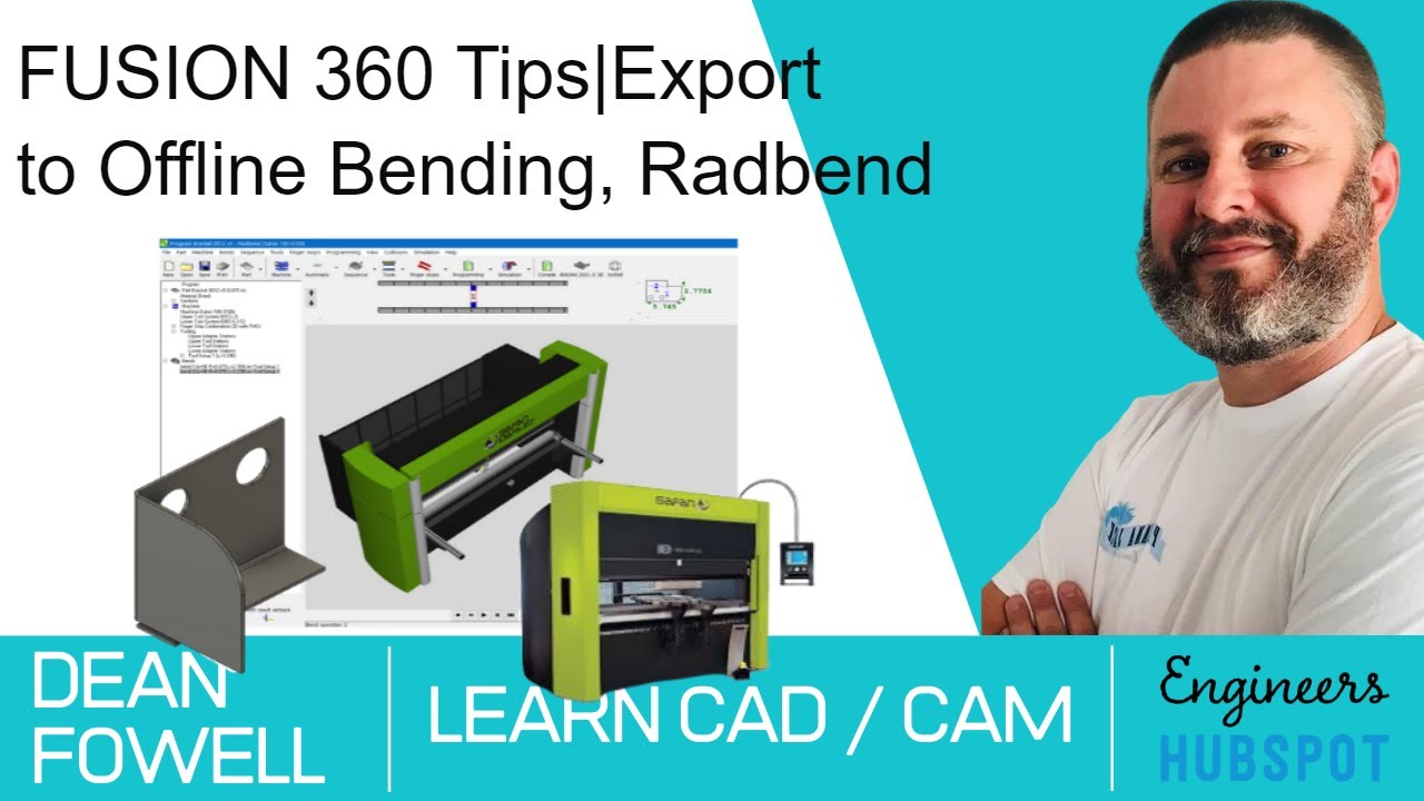 Fusion 360 Tips | Exporting to offline Bending Software | RADBEND