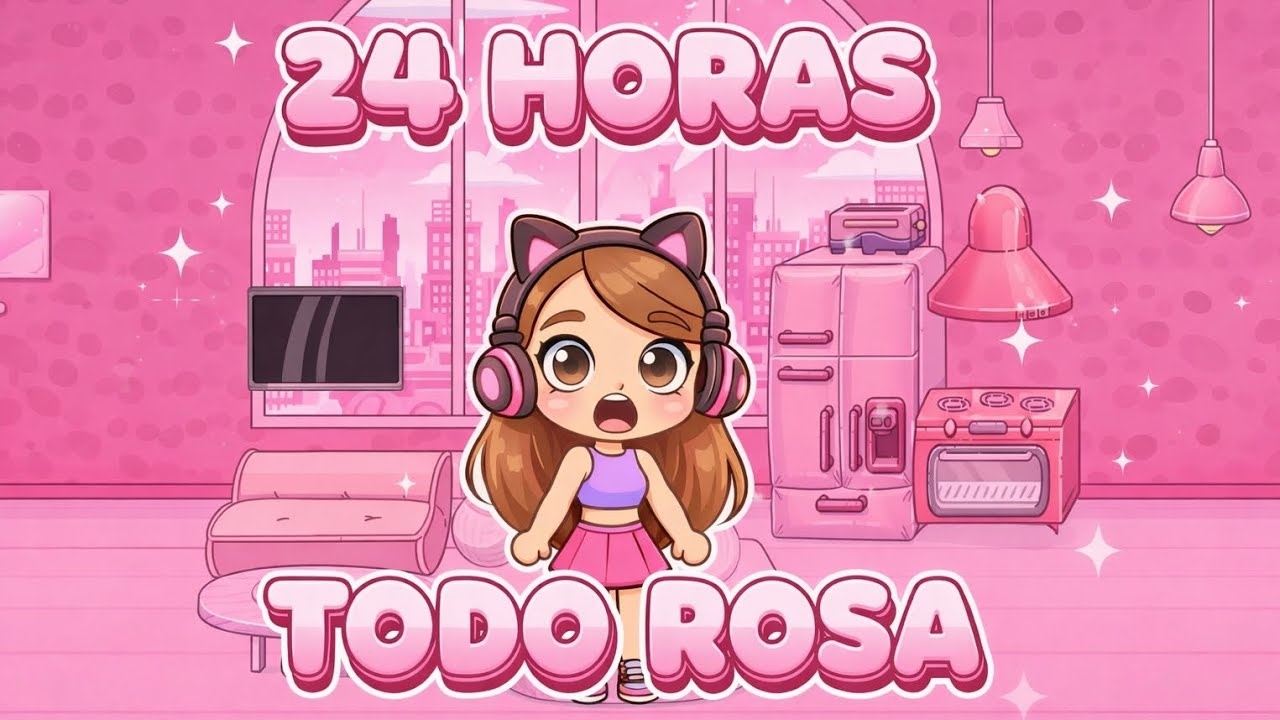 🌈 Sobreviví 24 HORAS en el MUNDO ROSA 😱💗 | Avatar World