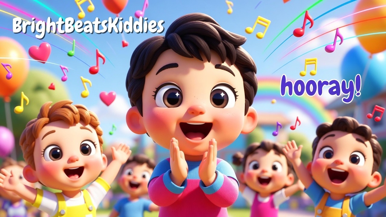 If You're Happy and You Know It | Shout Hooray 🎉! | BrightBeatsKiddies Nursery Rhymes