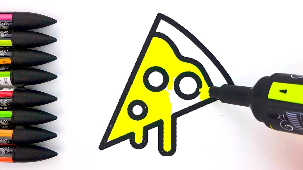 Kitchen Coloring Pages & Drawing for Children - How to Draw Kitchen for Kids